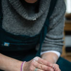 Juliet Macleod in her studio 2018